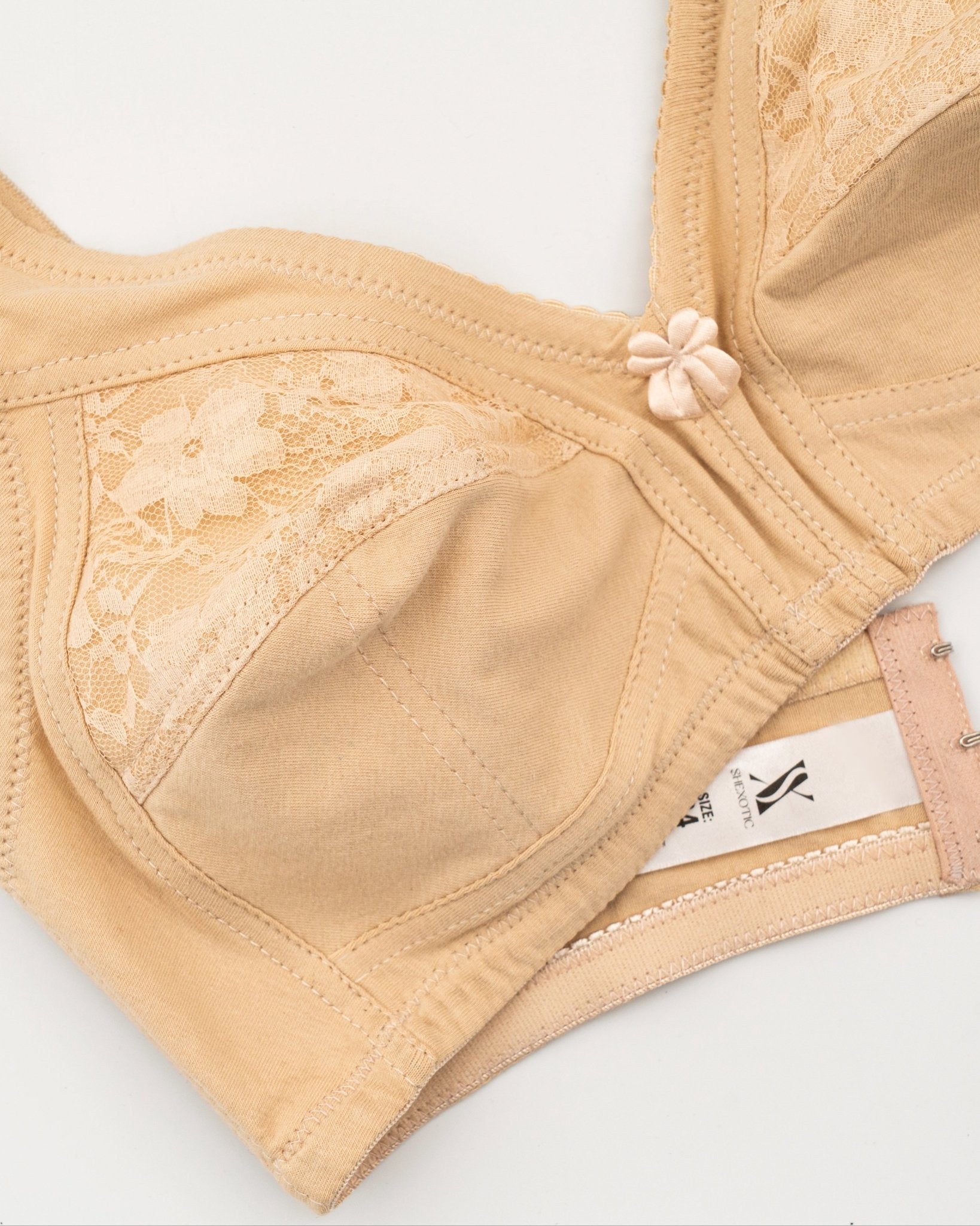 Non - Padded Non - Wired Comfortable Bra | Full Coverage Anti - Rash Cotton Bra — SHEXOTIC - SHEXOTIC